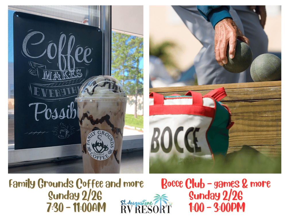 Family Grounds Coffee Truck & Bocce Club Sun 2/26